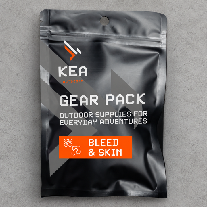 KEA Bleed and Skin Pack on a grey background